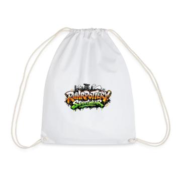 Graffiti Streetwear Spray Font - Drawstring Bag - white - Front