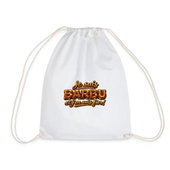 Je suis barbu - Sac de sport léger - blanc - Devant