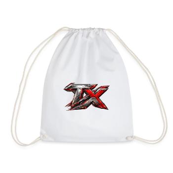 Rotes Metall TX Logo Battle Edition - Turnbeutel - Weiß - Vorne