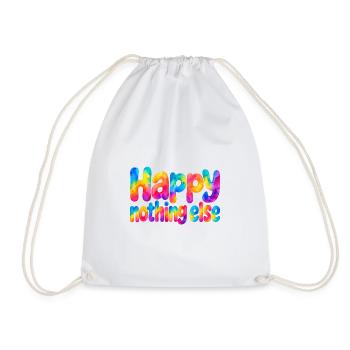 Happy Nothing Else – Einfach glücklich - Turnbeutel - Weiß - Vorne