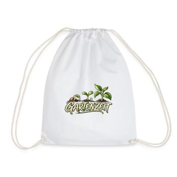 Gartenliebe Line Art Geschenk für Gärtner - Turnbeutel - Weiß - Vorne