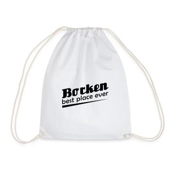 Borken - Stadt best place ever - Turnbeutel - Weiß - Vorne
