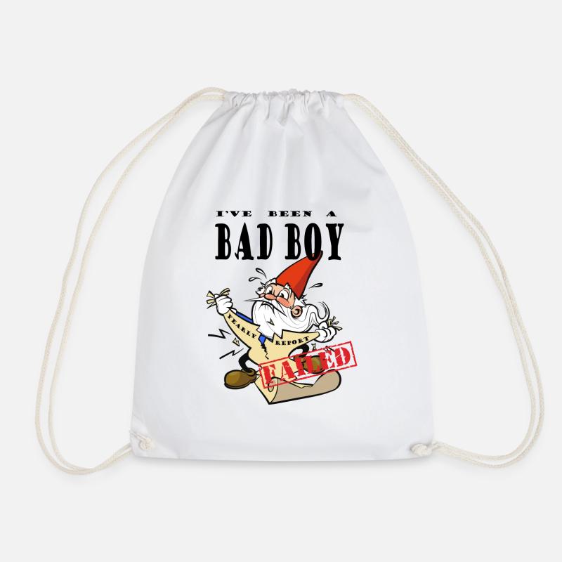 Chocked Xmas Gnome - Turnbeutel - Weiß