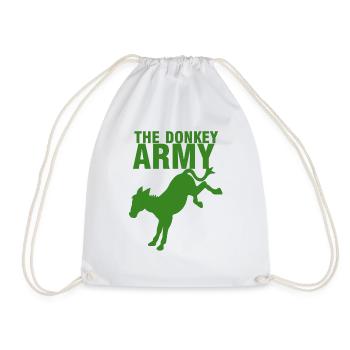 Esel / Bauernhof: The Donkey Army - Turnbeutel - Weiß - Vorne
