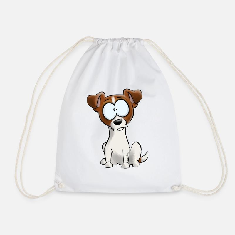 I am Jack Russell Terrier - Drawstring Bag - white