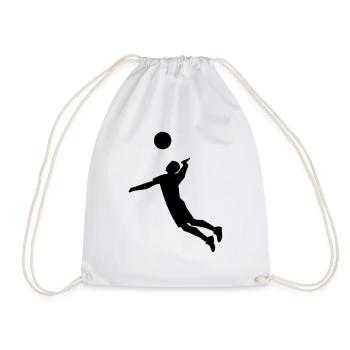 volleyball - Turnbeutel - Weiß - Vorne