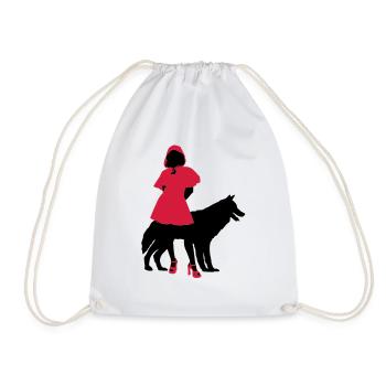 Red Riding Hood - Drawstring Bag - white - Front