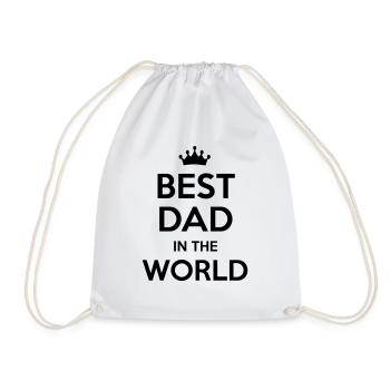 best dad in the world - Turnbeutel - Weiß - Vorne