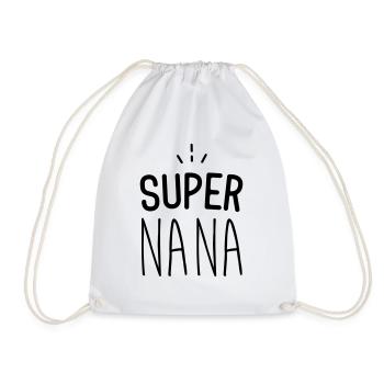 Super nana - Sac de sport léger - blanc - Devant