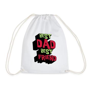 Meilleur papa Meilleur ami - Sac de sport léger - blanc - Devant