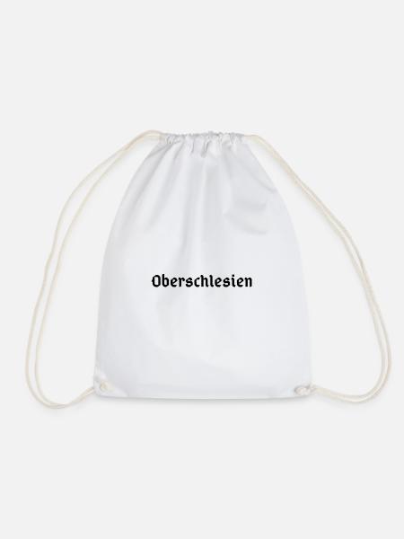 Oberschlesien Schrift - Turnbeutel - Weiß