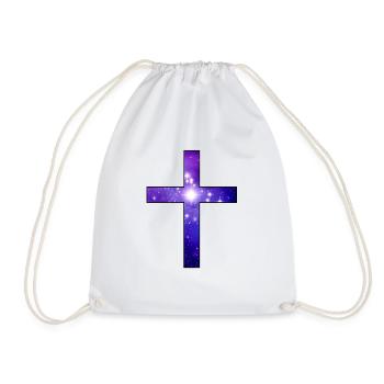 David Energy Spiritual Cross avec chemise Universe - Sac de sport léger - blanc - Devant