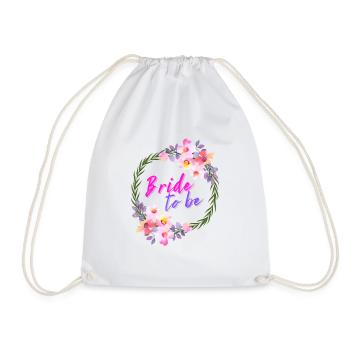 Bride to be - Drawstring Bag - white - Front