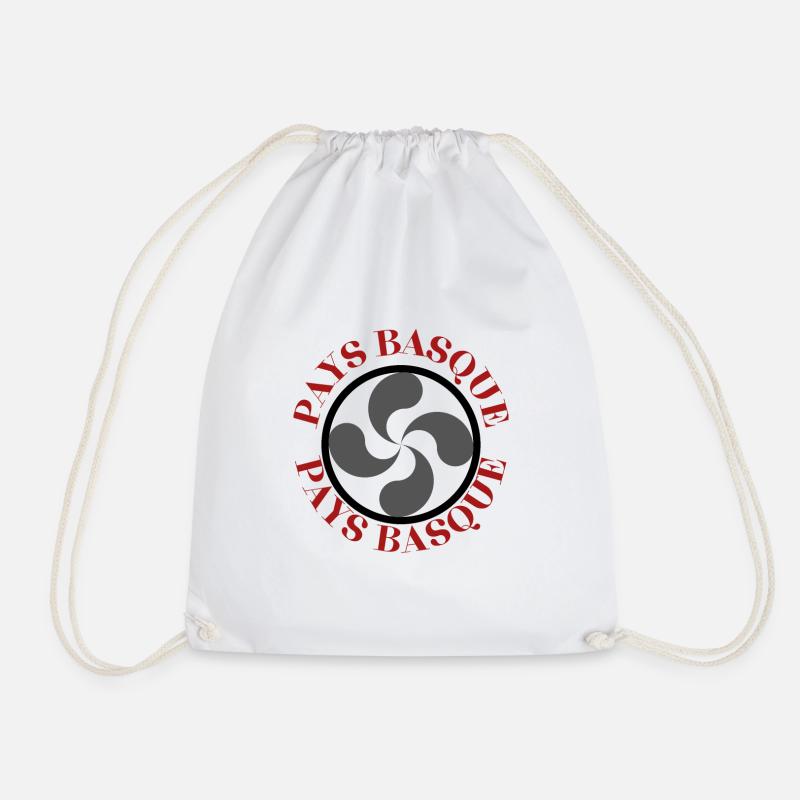 BASQUE COUNTRY - Drawstring Bag - white