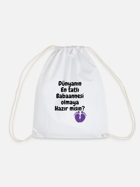 Babaanne oluyorsun - Turnbeutel - Weiß