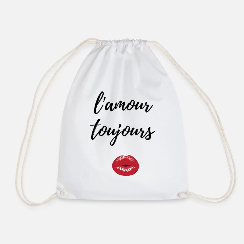 l amour toujours - Turnbeutel - Weiß
