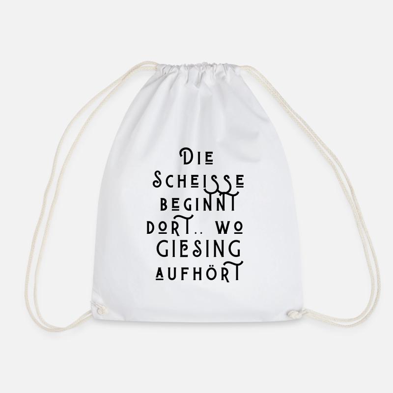 Die Scheisse beginnt wo Giesing aufhört 3 - Turnbeutel - Weiß