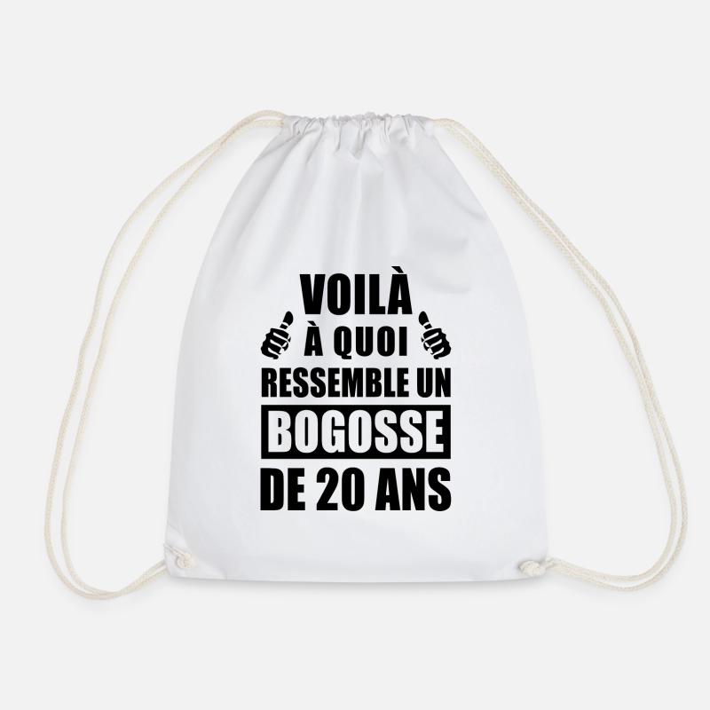 bogosse de 20 ans / anniversaire 20 ans - Sac de sport léger - blanc