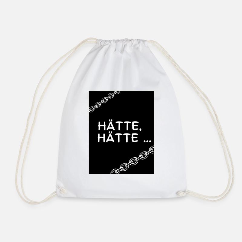 Hätte, hätte - Turnbeutel - Weiß