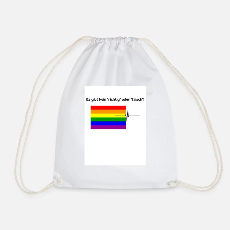LGBTQ - Turnbeutel - Weiß