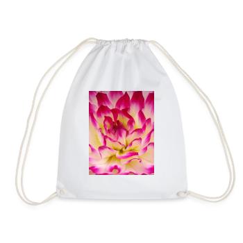 Rose avec fleurs jaunes - Sac de sport léger - blanc - Devant