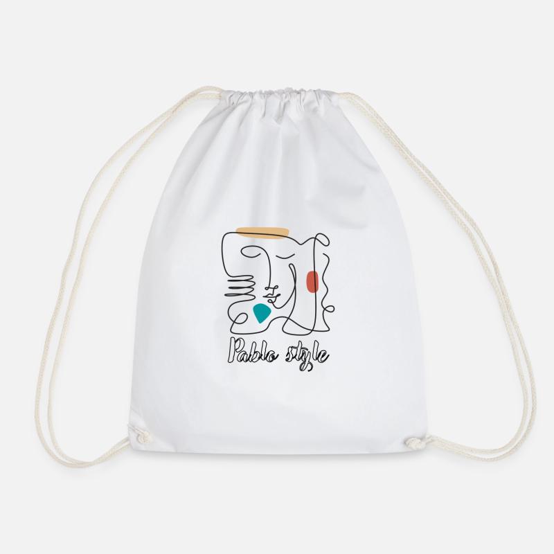 Pablo style - Drawstring Bag - white