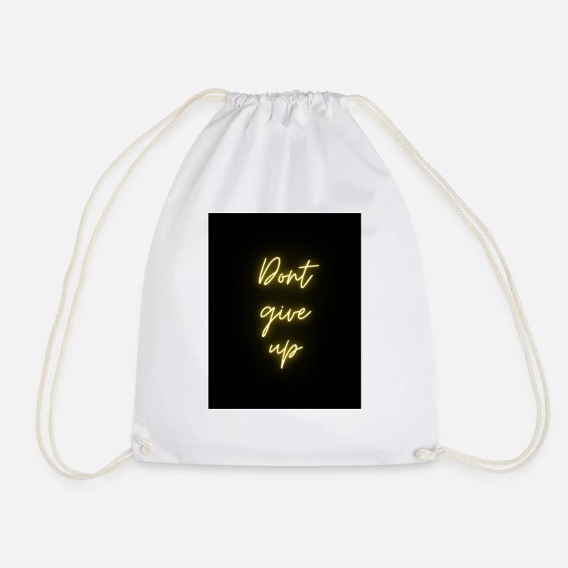 Dont give up - Turnbeutel - Weiß