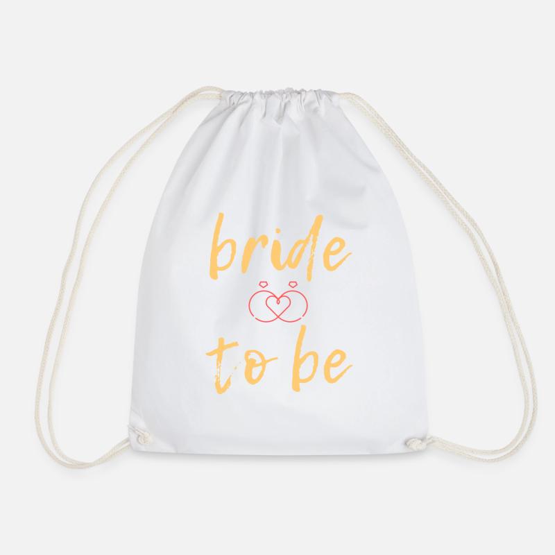 Bride to be - Drawstring Bag - white
