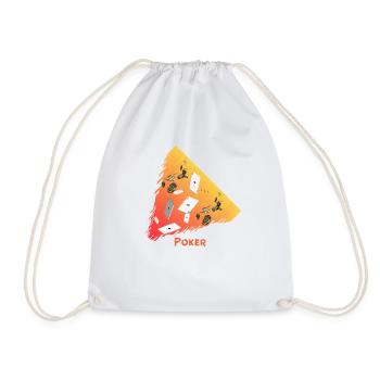 Poker triangle projeté - Sac de sport léger - blanc - Devant