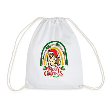 Noël Sweet Welsh Corgi Kawaii - Sac de sport léger - blanc - Devant