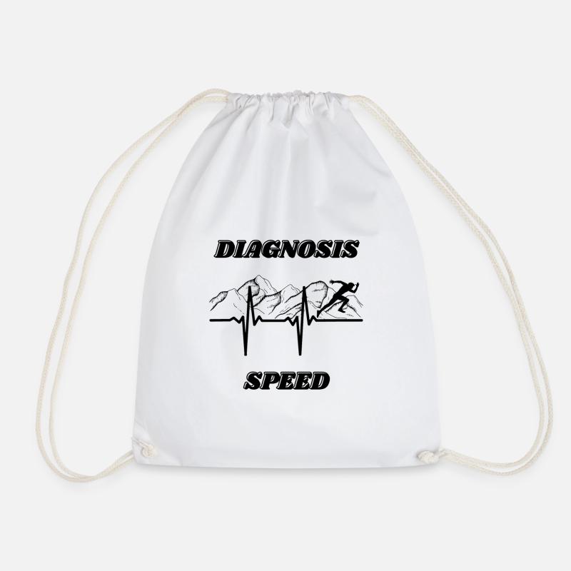 Diagnostic Speed - Drawstring Bag - white