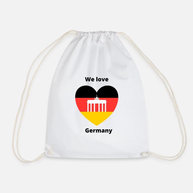 Germany Love - Turnbeutel - Weiß