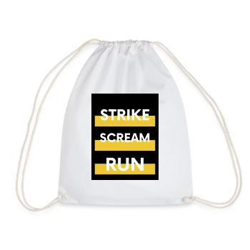 Strike - Scream Run The Office WIth meme - Turnbeutel - Weiß - Vorne