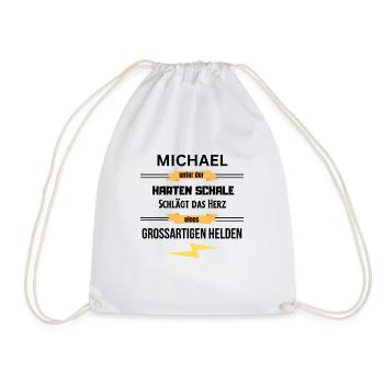 Michael harte Schale eines Großartigen Helden - Turnbeutel - Weiß - Vorne