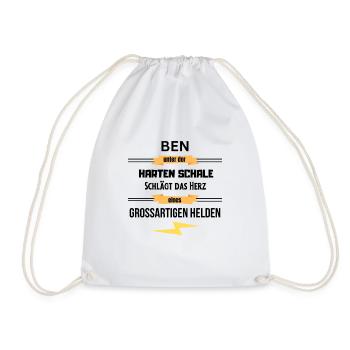 Ben unter harte Schale eines Großartigen Helden - Turnbeutel - Weiß - Vorne