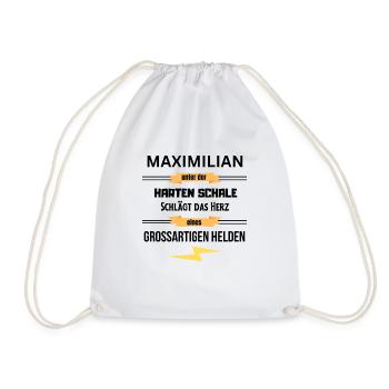 Maximilian harte Schale eines Großartigen Helden - Turnbeutel - Weiß - Vorne