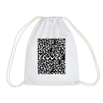 Cartes café - Sac de sport léger - blanc - Devant