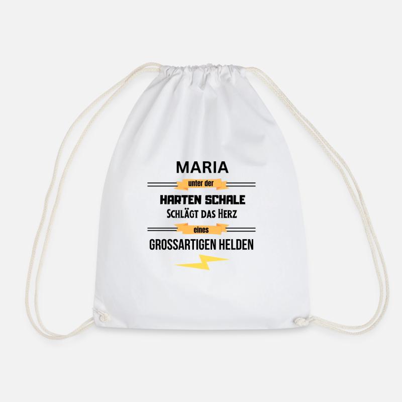 Maria unter harte Schale eines Großartigen Helden - Turnbeutel - Weiß
