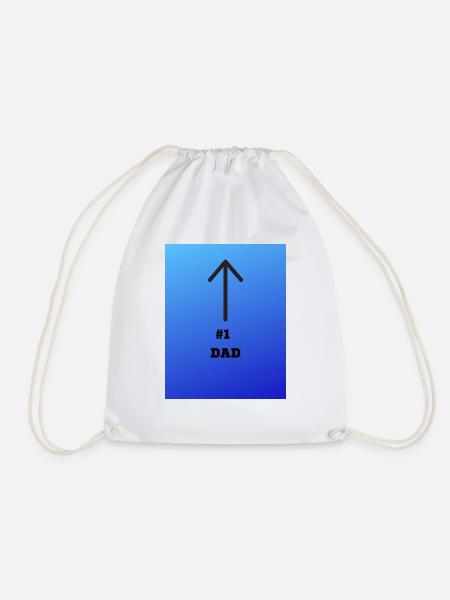 #1 Dad Desgin - Turnbeutel - Weiß