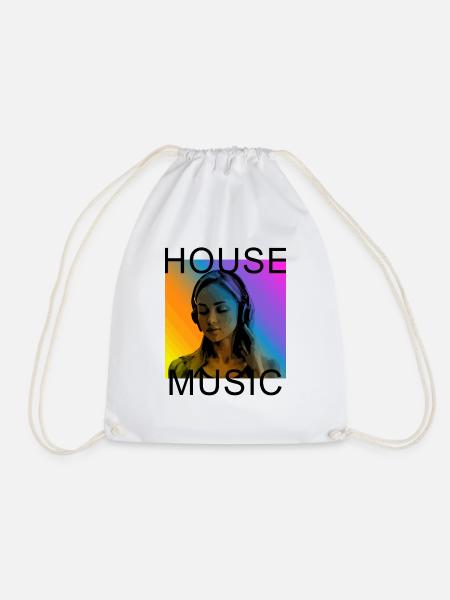 HouseMusic - Turnbeutel - Weiß