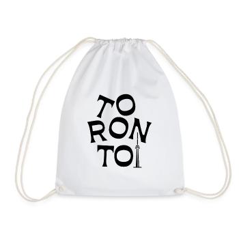 Toronto - Drawstring Bag - white - Front