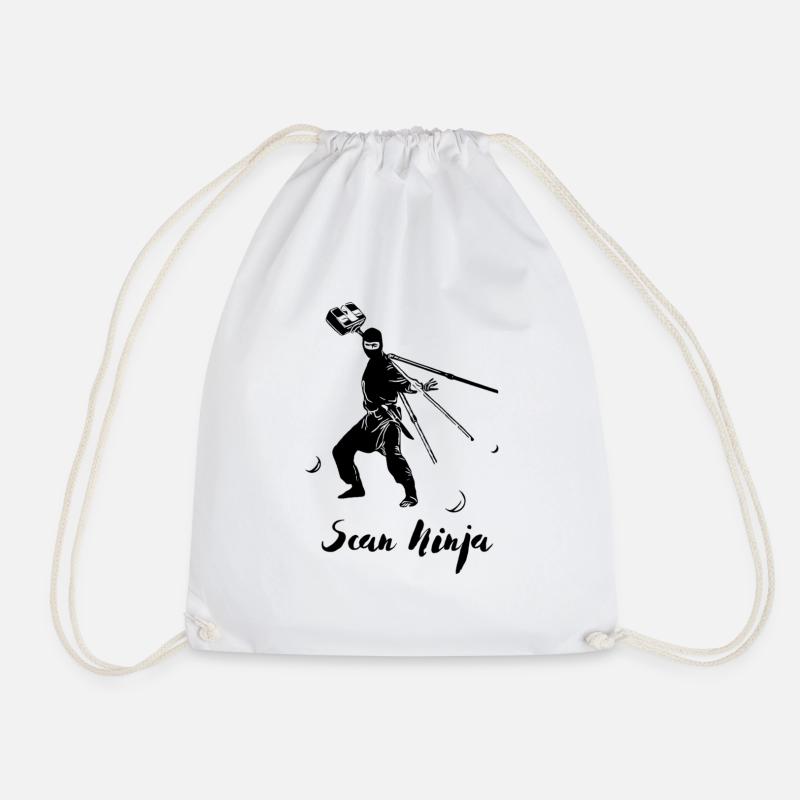 Scan Ninja - Drawstring Bag - white