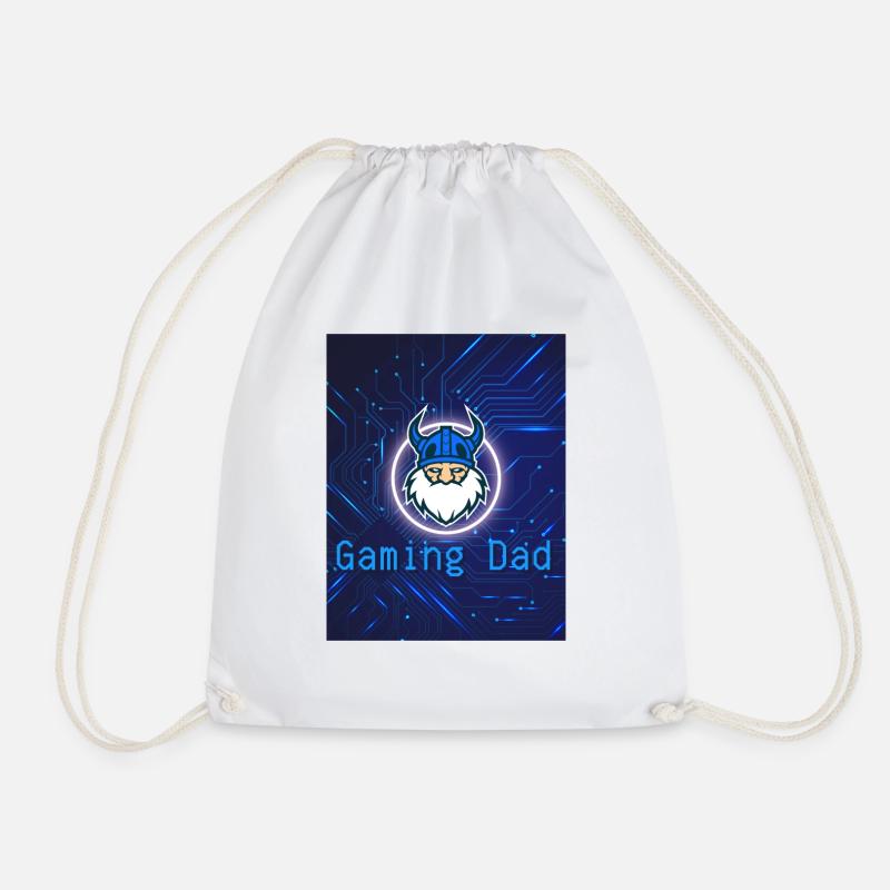 Gaming Dad - Drawstring Bag - white