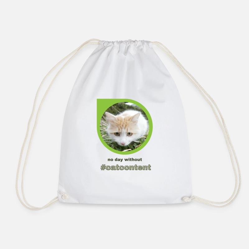 catcontent - Turnbeutel - Weiß