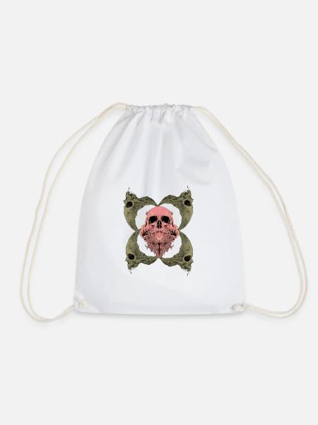 Skulls - Turnbeutel - Weiß