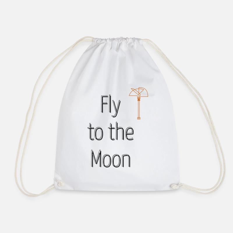Fly to the Moon - Turnbeutel - Weiß