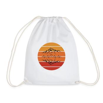 Randonnée en montagne - Wanderliebe - Sac de sport léger - blanc - Devant