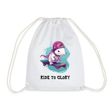 Ride to glory - Drawstring Bag - white - Front