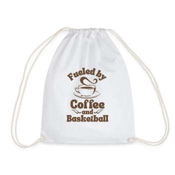 Kaffee Basketball Liebhaber - Turnbeutel - Weiß - Vorne