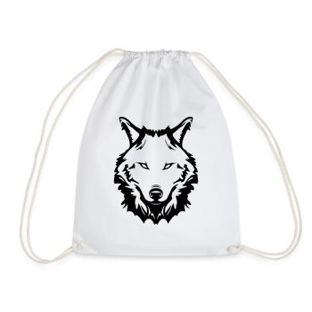 wolf - Turnbeutel - Weiß - Vorne
